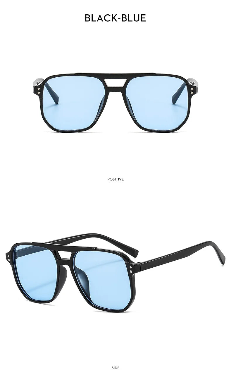 Vintage Chic™ Square Double Bridge Sunglasses