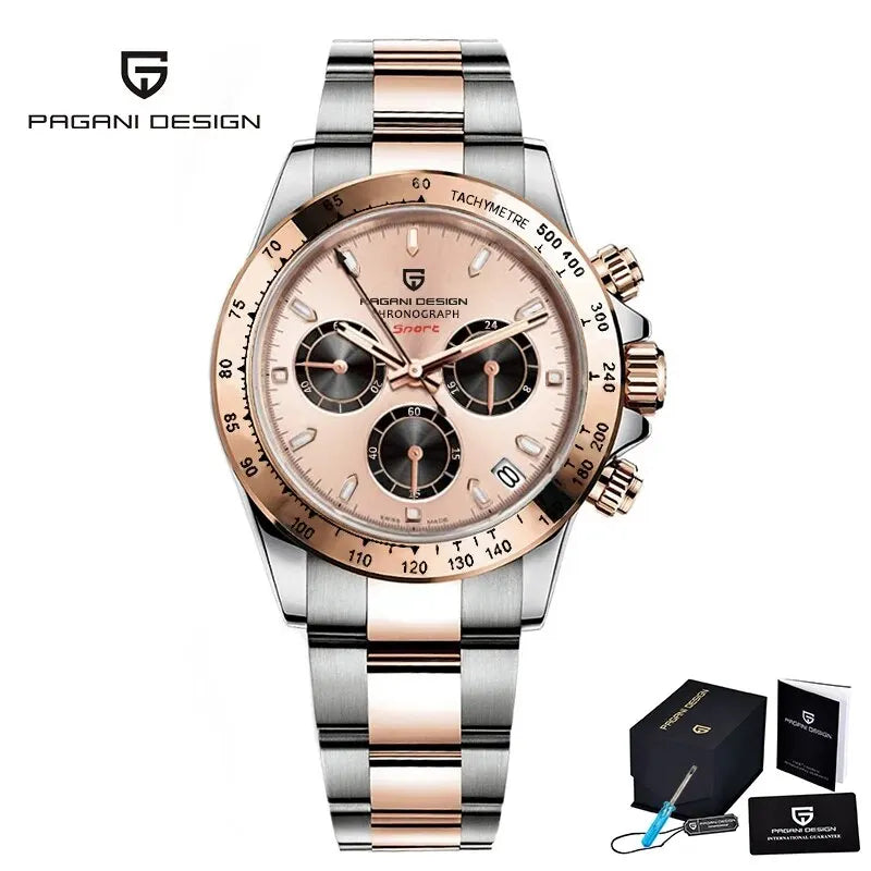 PAGANI DESIGN PD-1644 Chocolate – Men’s Luxury Chronograph Watch