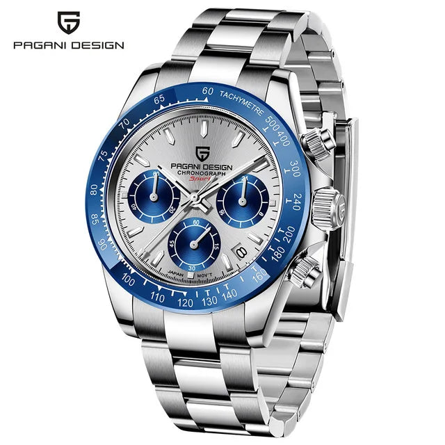 PAGANI DESIGN™ V2 40mm Sapphire Quartz Chronograph Watch