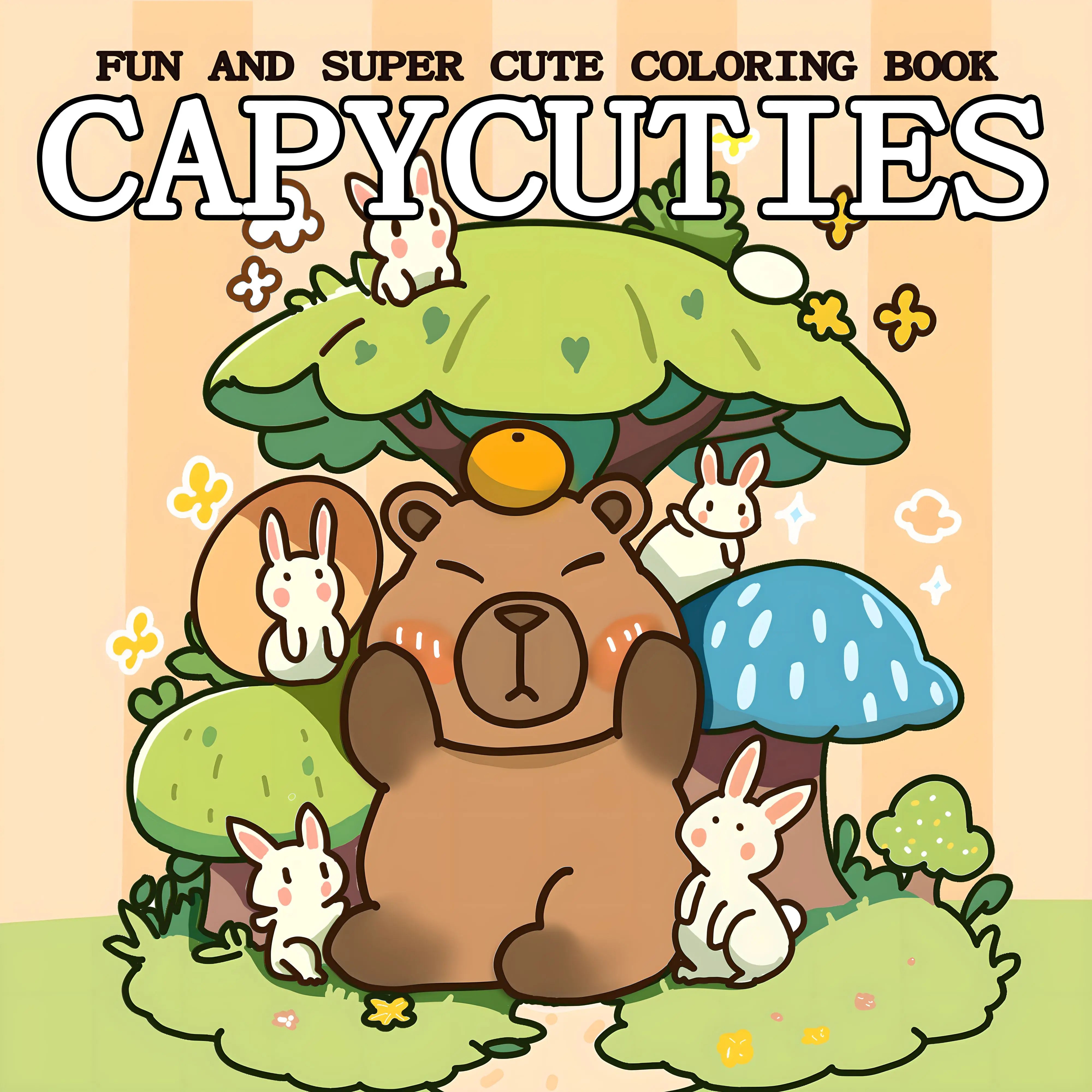 CAPYCUTIES™ Bold & Easy Coloring Book