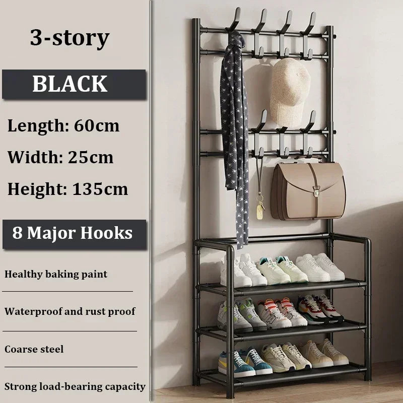Multi-Layer Clothes & Shoe Rack – Floor Standing
