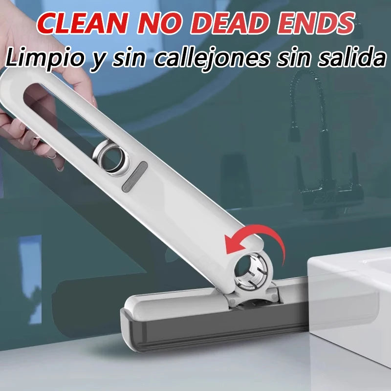 SwiftClean™ Mini Self-Squeeze Folding Mop – Powerful Household Floor & Surface Cleaner