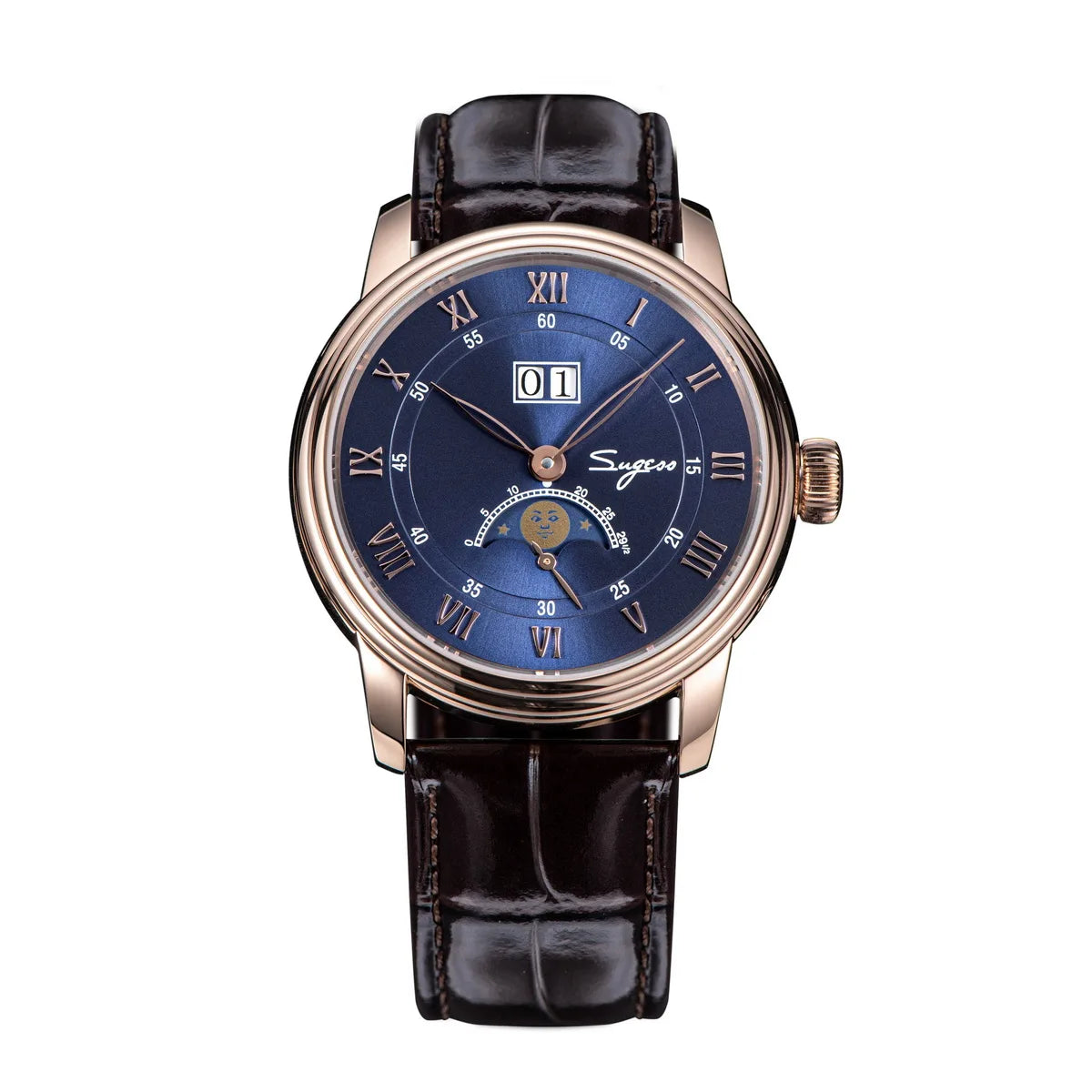 Sugess Blue Moonphase – Automatic Stardust Dial Watch