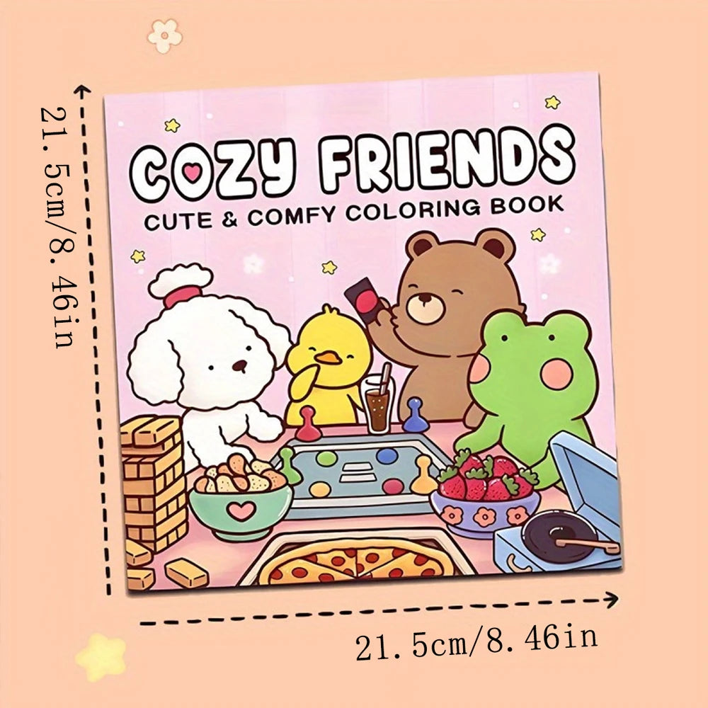 Cozy Spooks™ Halloween Coloring Book – Adorable Creepy Creatures Edition
