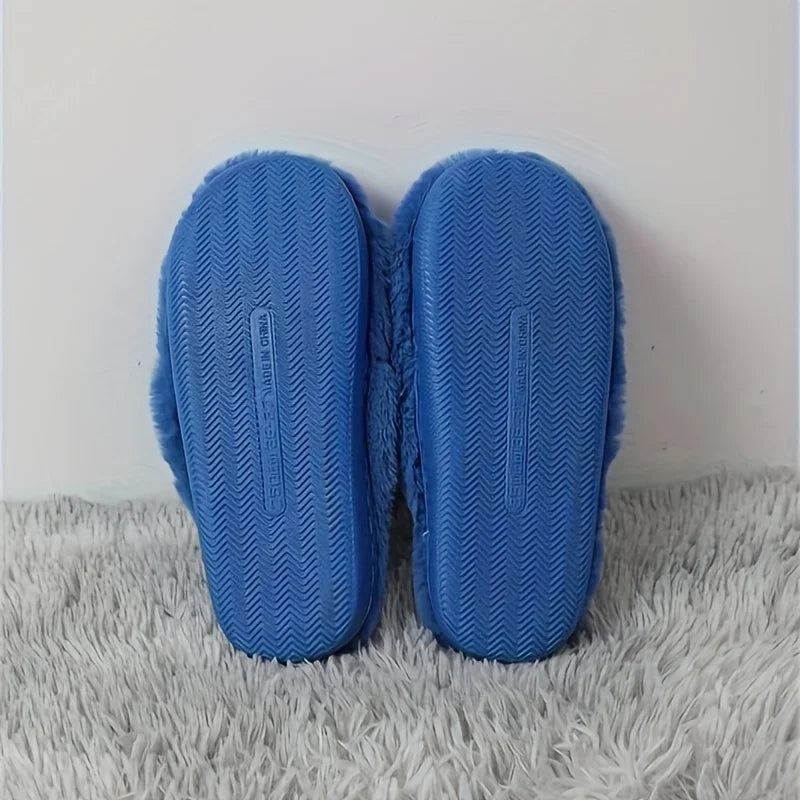 CozyStep™ Men’s Cartoon Plush Cotton Slippers – Soft, Warm & Comfortable Indoor Footwear