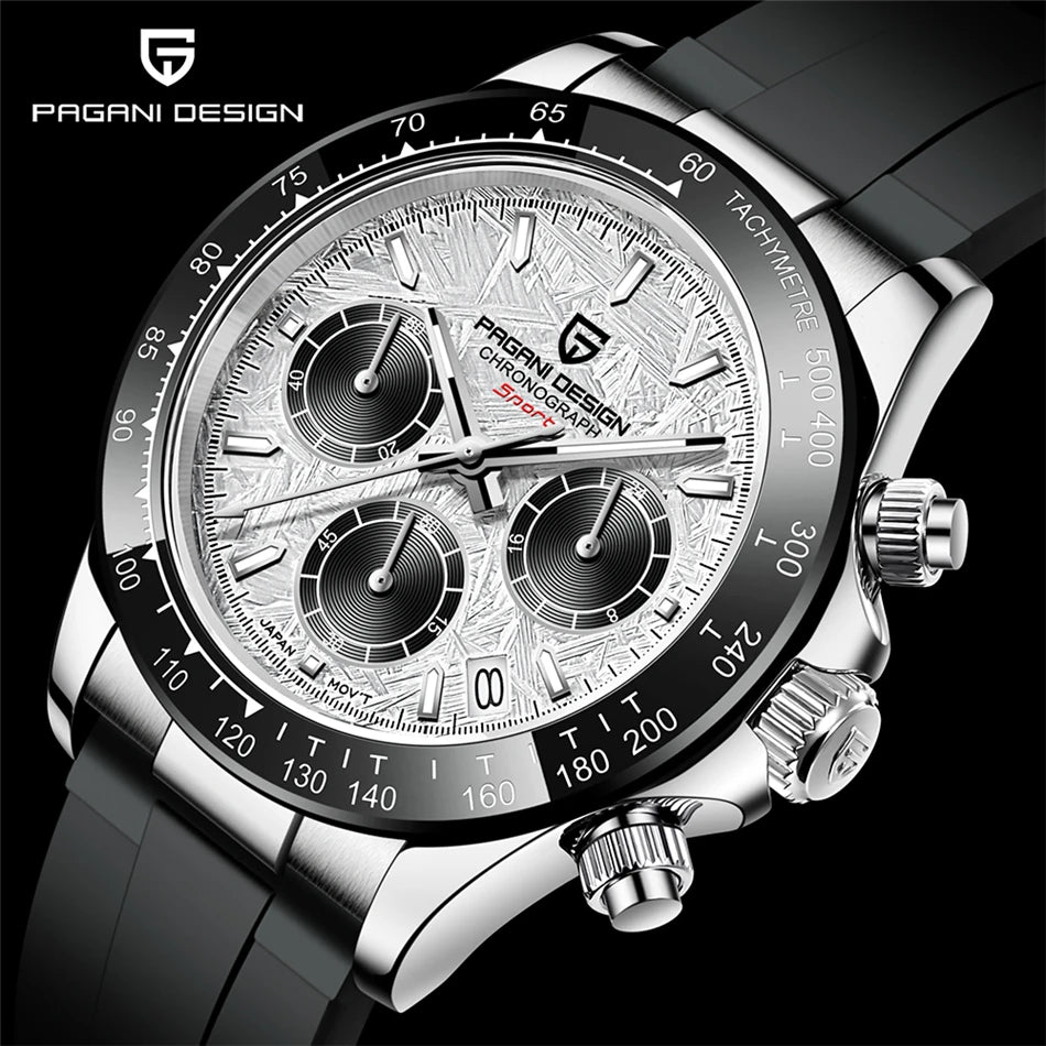 PAGANI DESIGN™ V2 40mm Sapphire Quartz Chronograph Watch