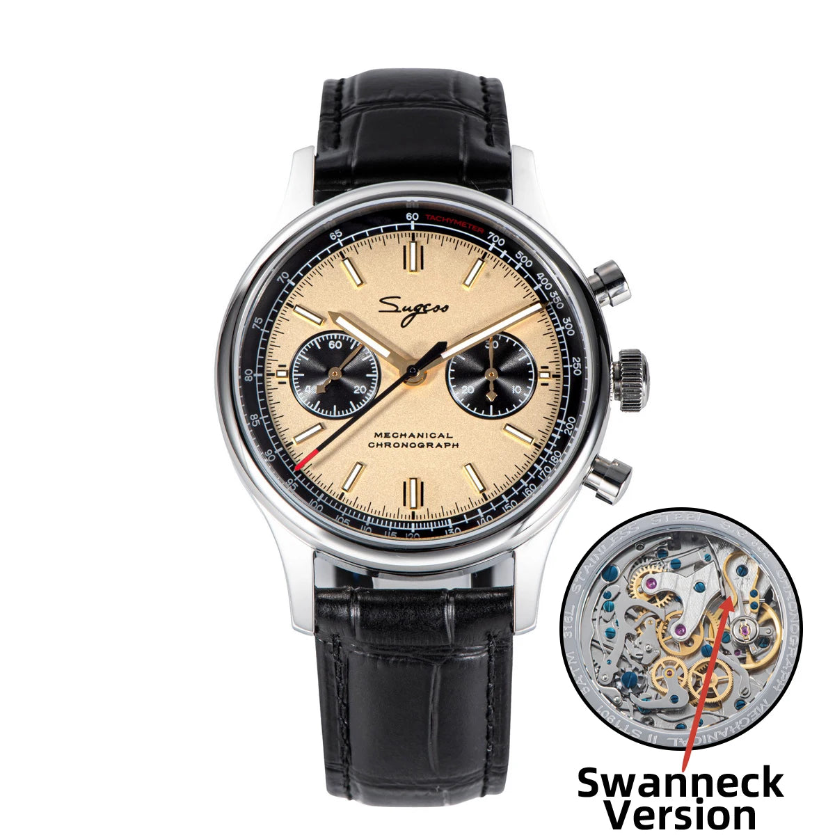 Sugess 1963 Panda Chronograph – ST1901 Pilot Edition
