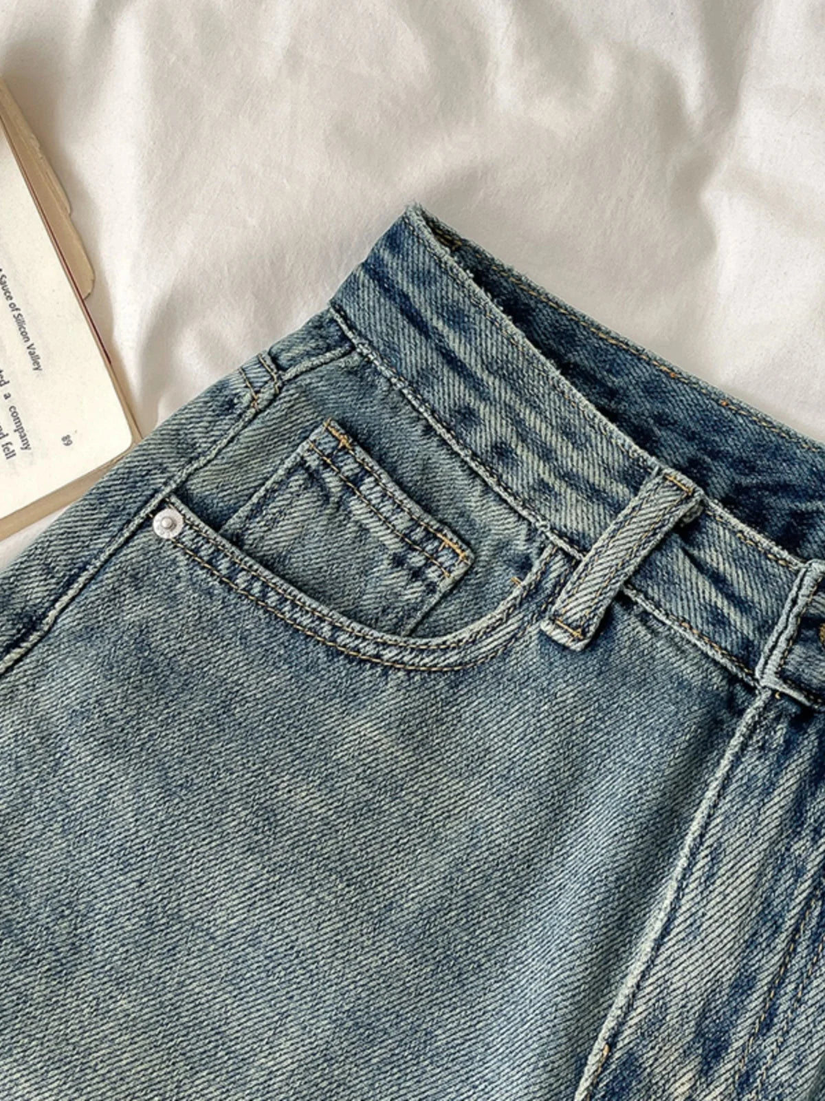 Denim Revival™ Retro High-Waist 5-Point Shorts
