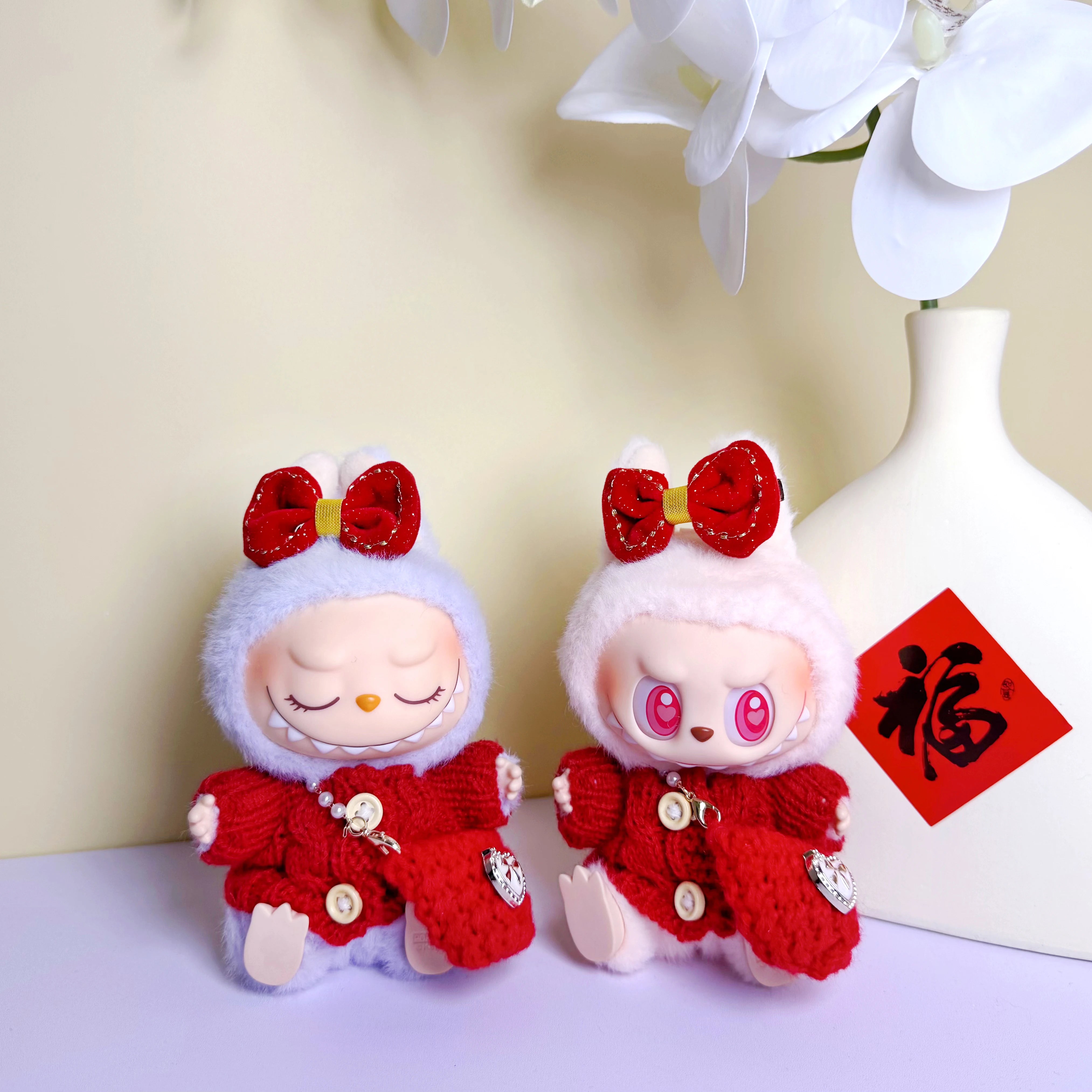 Labubu™ Macaron Plush Doll Outfit Set