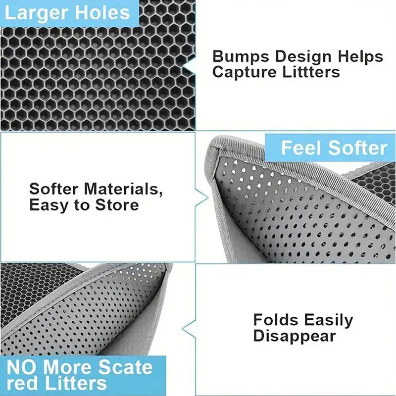 Waterproof Cat Litter Mat – Double Layer