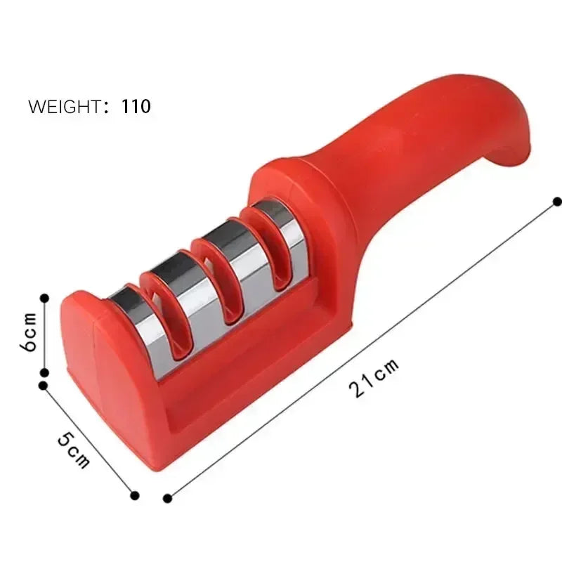 EdgeMaster™ 3-in-1 Kitchen Knife Sharpener – Stainless Steel Multi-Purpose Sharpening Stone