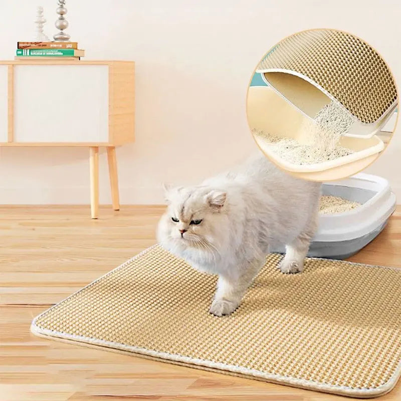 Waterproof Cat Litter Mat – Double Layer