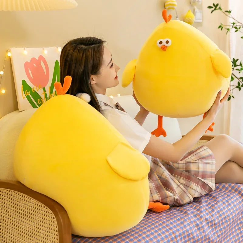 ChubbyCheeks™ Funny Fat Chicken Plush Pillow