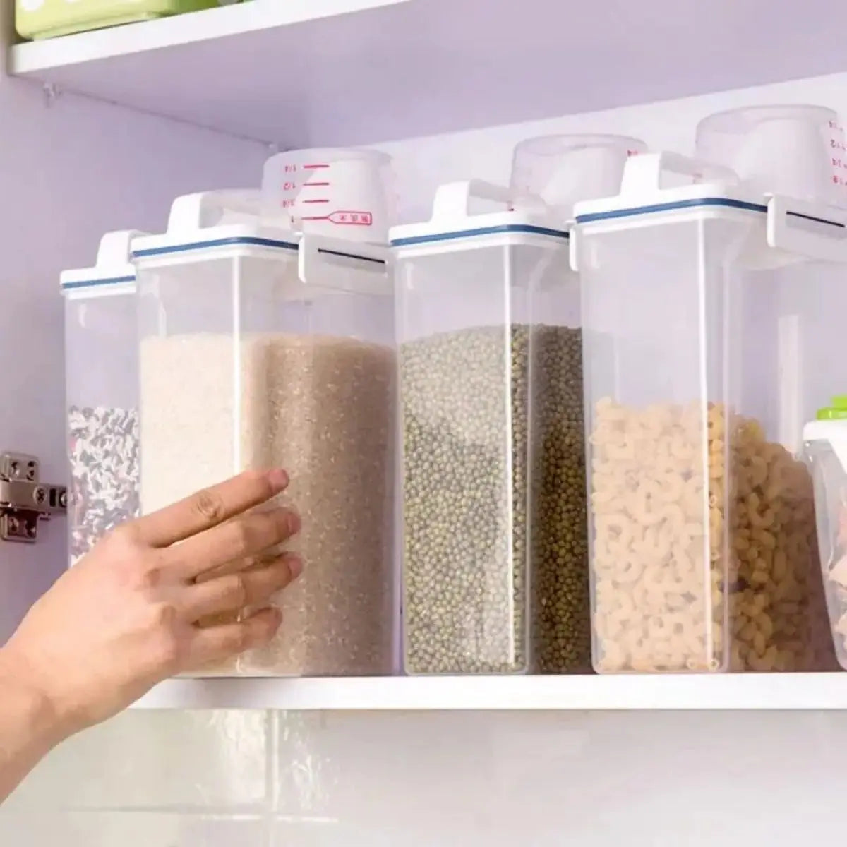 Rice & Grains Storage Canister – Measuring Cup Included