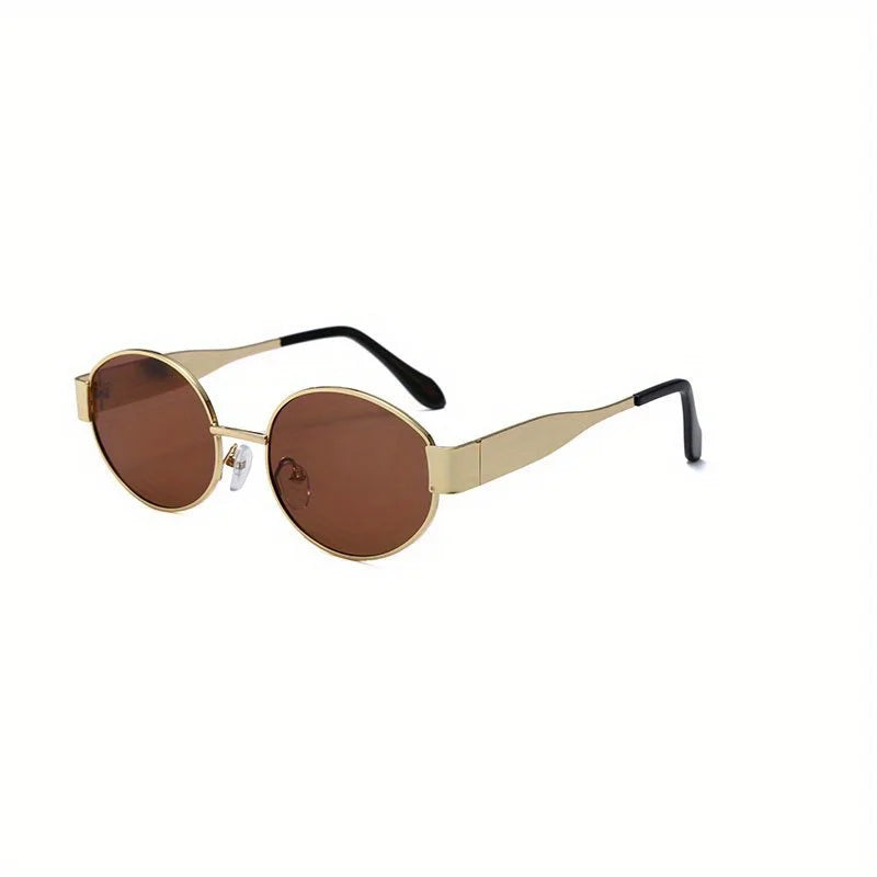 MetroVibe™ Classic Oval Metal Sunglasses