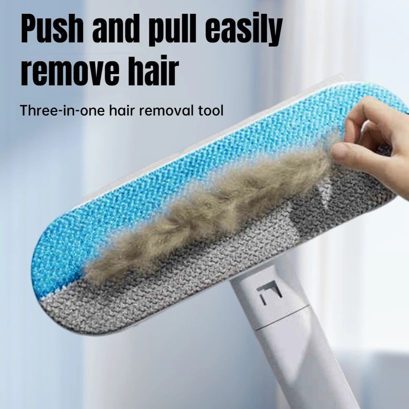 Ultimate Long-Handle Pet Hair Remover™ – Static Cat Hair Brush for Carpets, Beds & Furniture