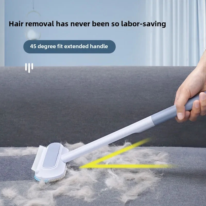 Ultimate Long-Handle Pet Hair Remover™ – Static Cat Hair Brush for Carpets, Beds & Furniture