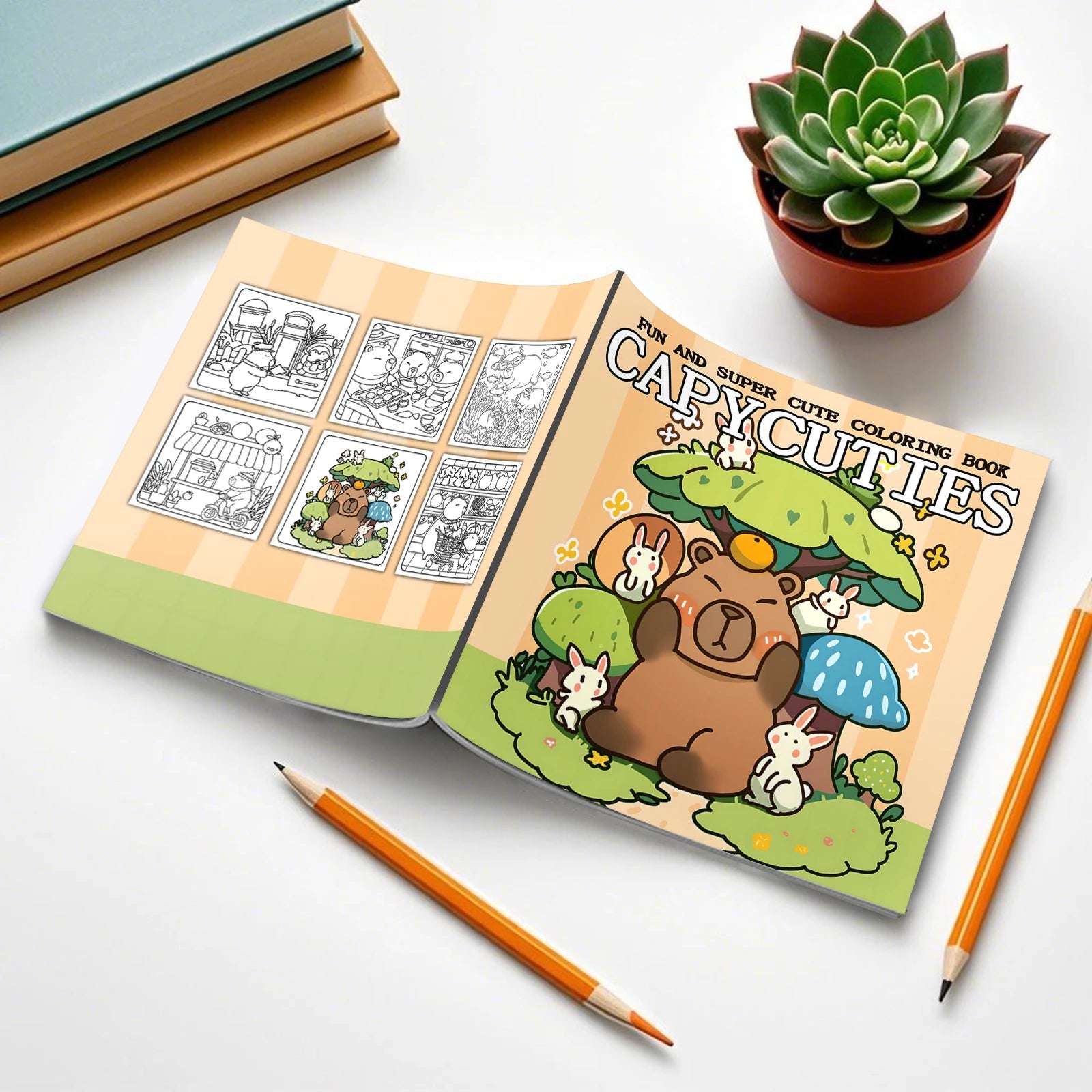 CAPYCUTIES™ Bold & Easy Coloring Book