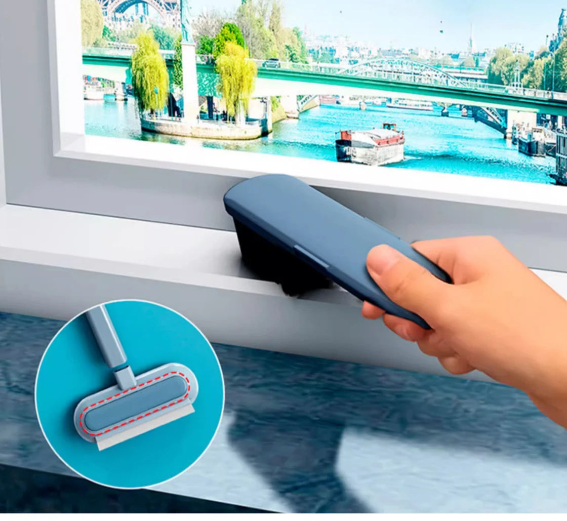 Multifunctional Pet Hair Remover Brush – Long Handle Manual Cat & Dog Fur Cleaning Tool