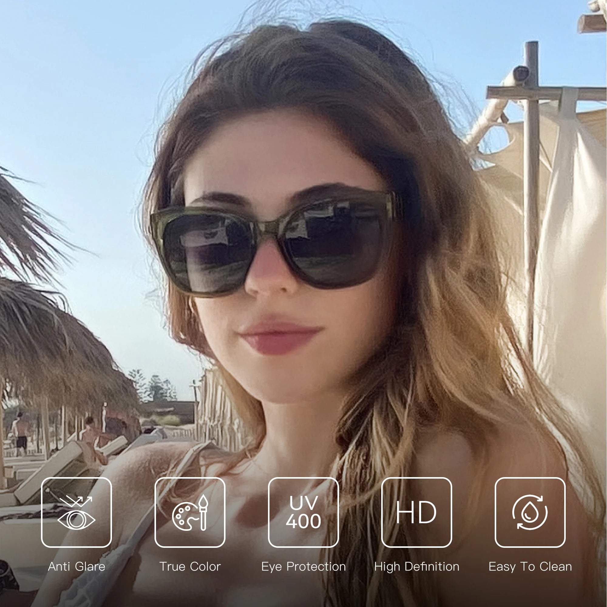 ZENOTTIC Luxe Bold – Chunky Cat Eye Polarized Sunglasses