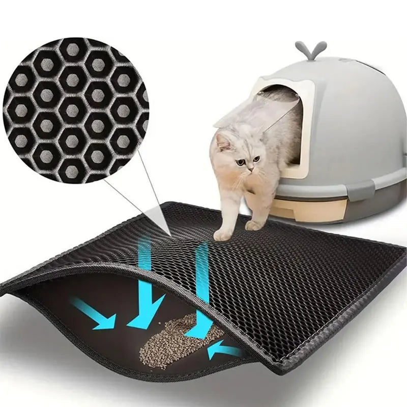 Waterproof Cat Litter Mat – Double Layer
