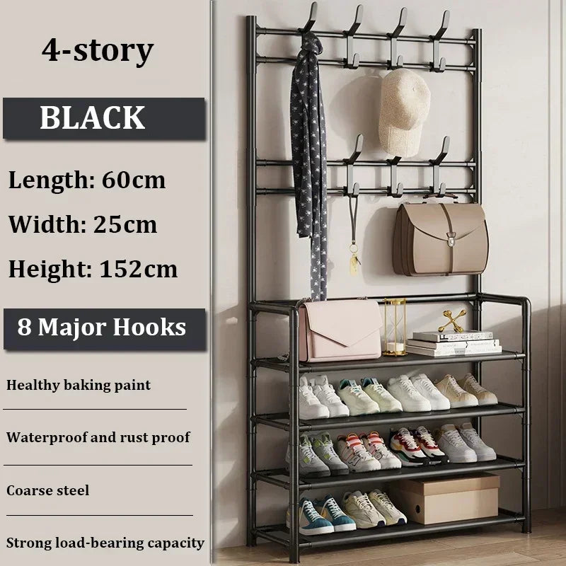 Multi-Layer Clothes & Shoe Rack – Floor Standing