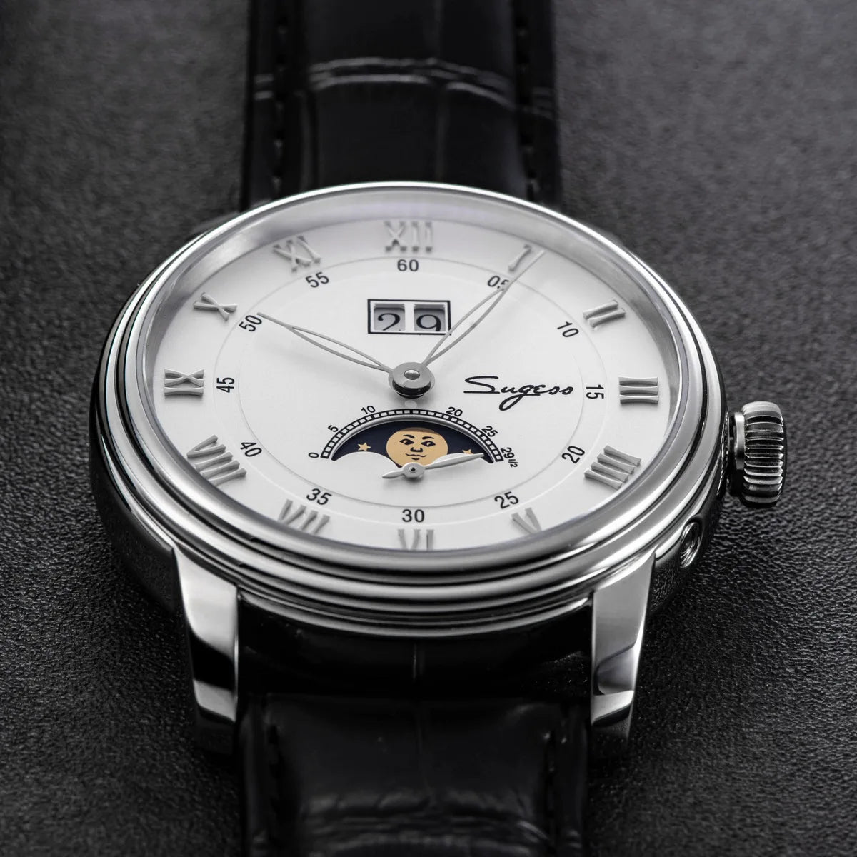 Sugess Blue Moonphase – Automatic Stardust Dial Watch
