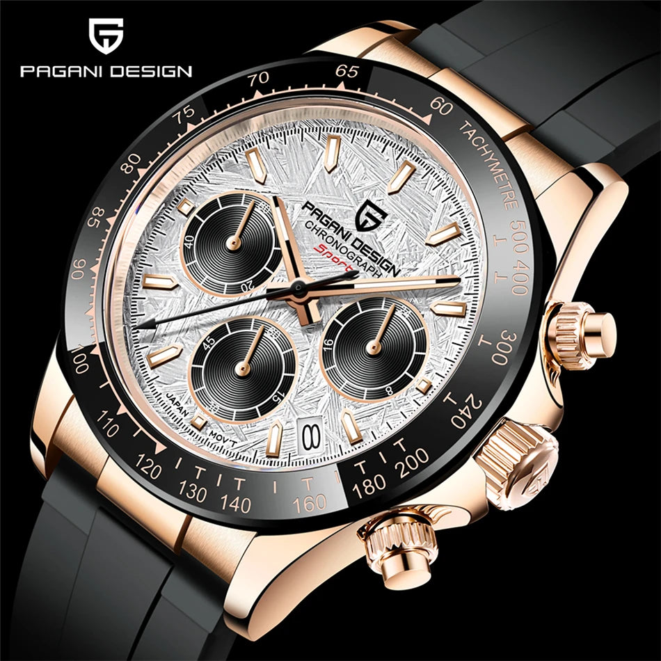PAGANI DESIGN™ V2 40mm Sapphire Quartz Chronograph Watch