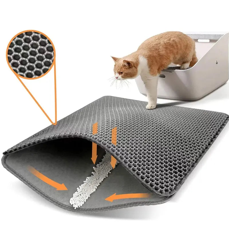 Waterproof Cat Litter Mat – Double Layer
